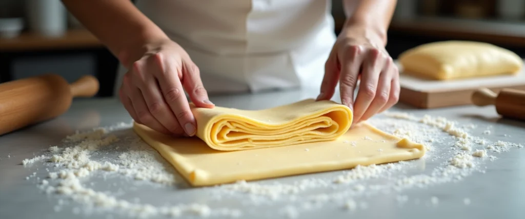 préparation de la pâte feuilletée préparation de la pâte feuilletée